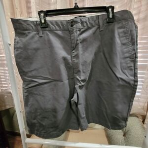 Dockers Men's Charcoal Flat Front Shorts